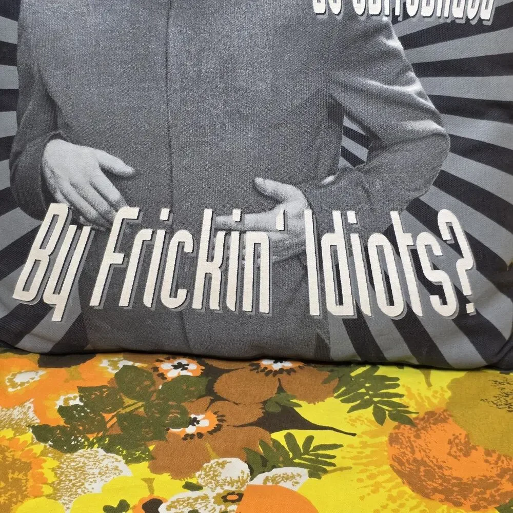 1999 Austin Powers Dr Evil Throw Pillow Rare Quote Movie Collectible